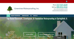 Desktop Screenshot of greentreewaterproofing.com